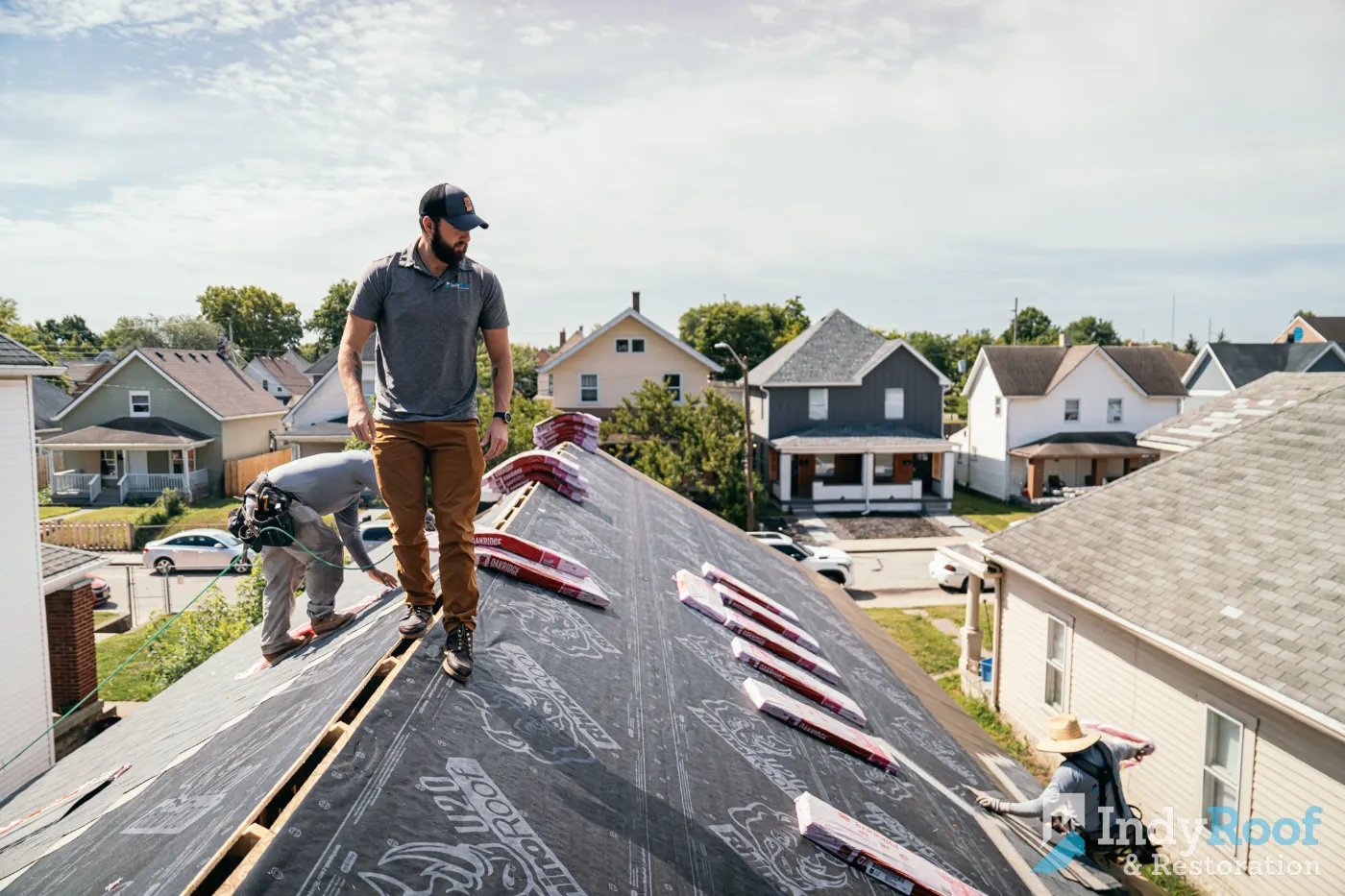 Flashing and seam work in Hartford City